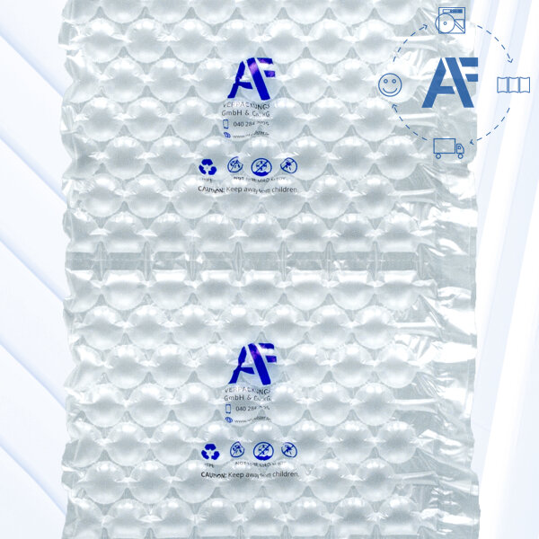 Luftpolstermatten 400x250mm, 20µm HDPE - 200 Stück ca. 50 Meter Vorproduziert