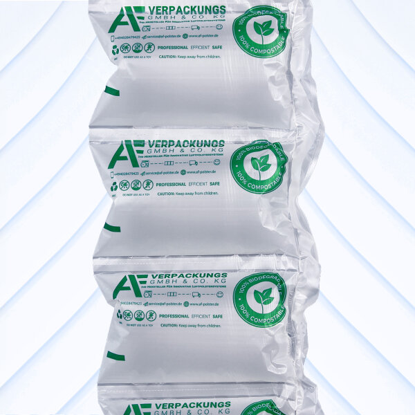 300m BIO Luftpolsterkissen Rolle, 200x100mm - 25µm - AF950X