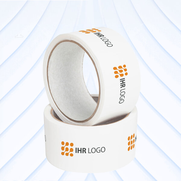 Bedrucktes Klebeband Transparent (PP) – 1-farbig, leise abrollend, 50mm × 66m