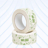 Papierklebeband bedruckt, weiß, Kraftpapier 50mm x...