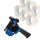 Paketbandabroller, Klebebandabroller Ultraleicht Set mit 6 Rollen, transparent
