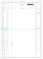 500 Stk. Versandetiketten DHL Common Label 910-300-700, Original